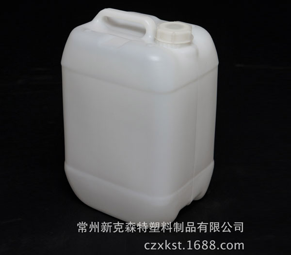 食品級(jí)10L化學(xué)品包裝桶，吹塑容器 耐高溫高壓白色化工塑料方桶